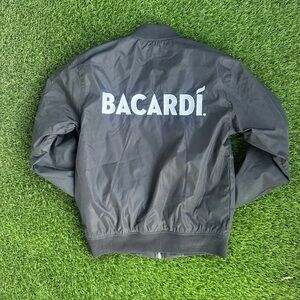 Bacardi Black Bomber Jacket with Red Logo - NEW